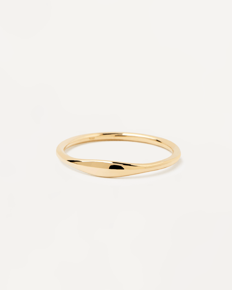 Yellow Gold Wave Ring - 
  
    18K Gold
  
