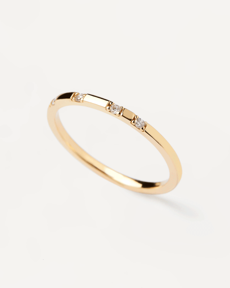 Diamonds and gold Frosty Ring - 
  
    18K Gold
  
