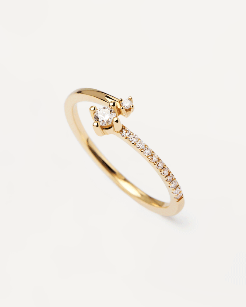 Diamonds and Gold Swing Ring - 
  
    18K Gold
  
