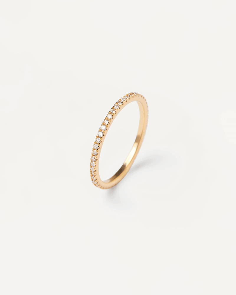 GoldRing mit Diamanten Eternity Mini - 
  
    18 kt Gold
  
