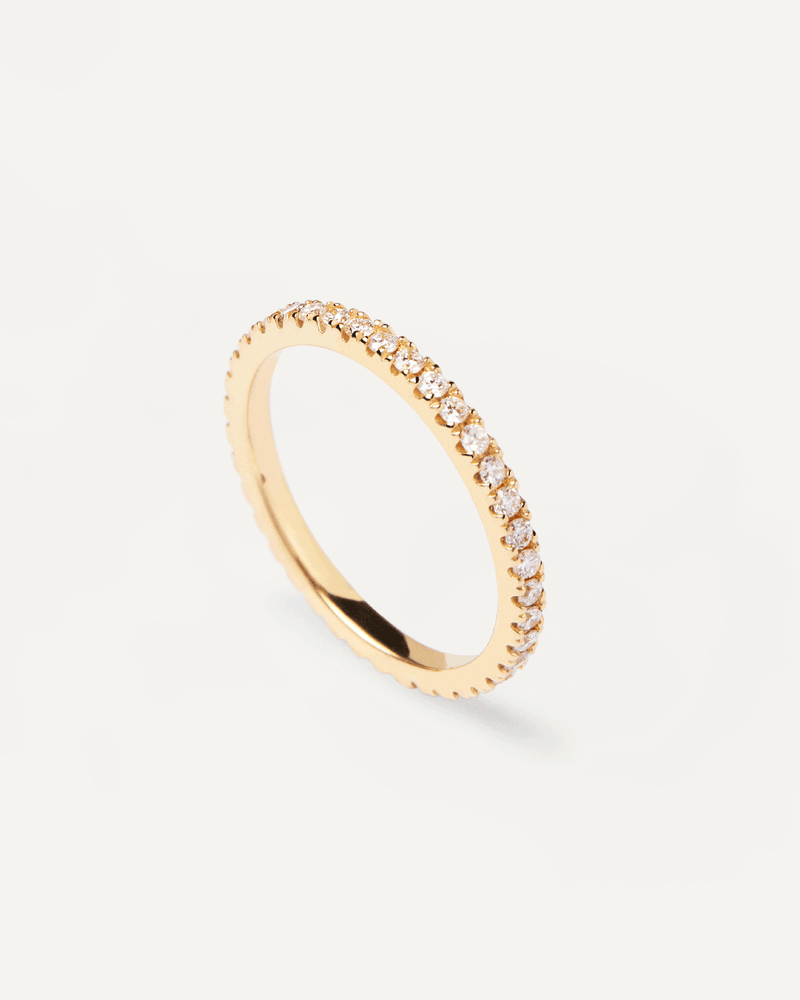 Diamonds and gold Eternity Medium Ring - 
  
    18K Gold
  
