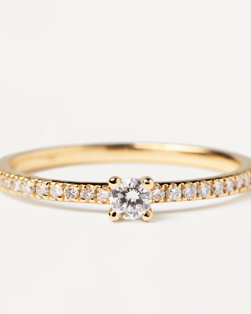 GoldRing mit Diamanten Solstice - 
  
    18 kt Gold
  
