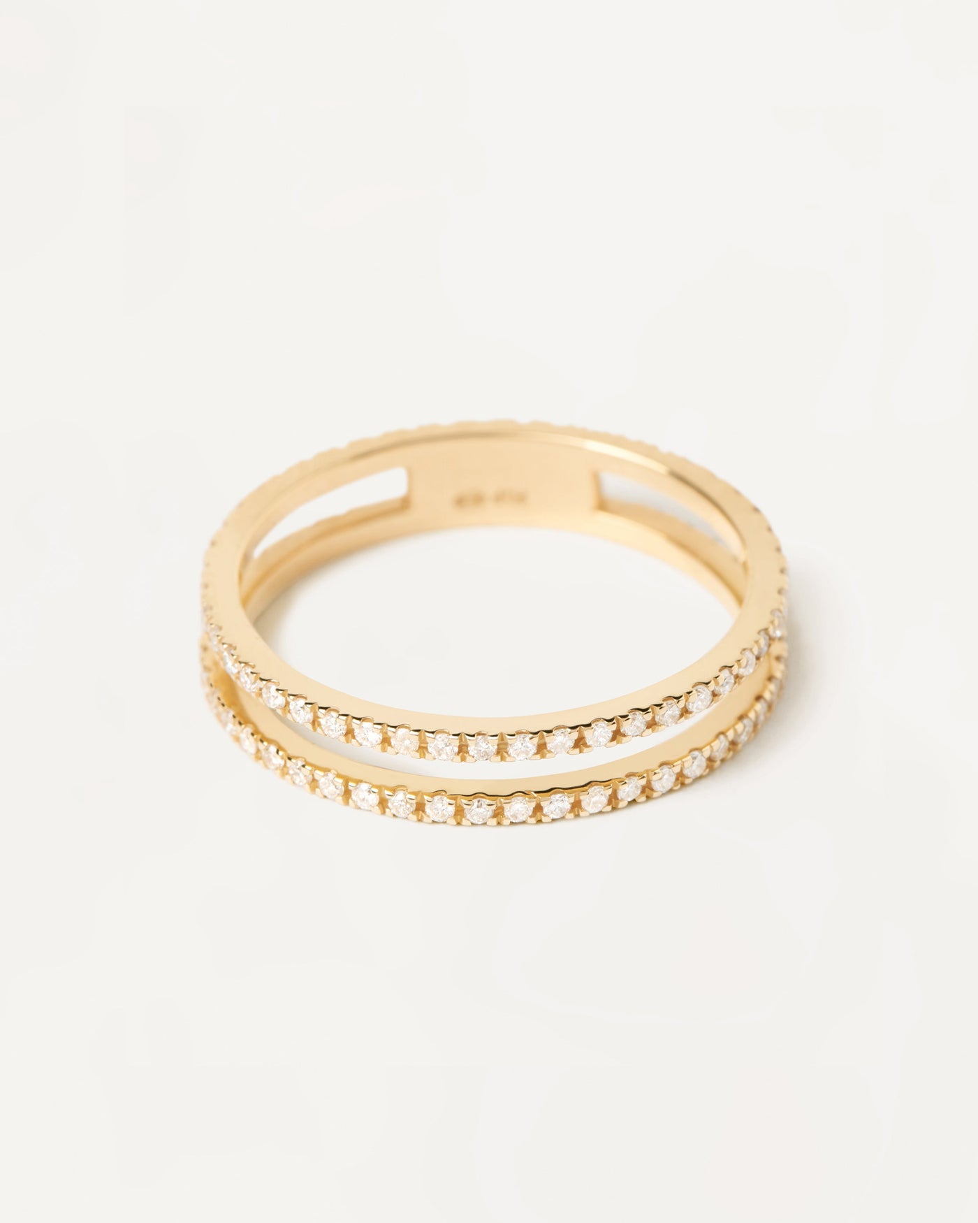 2023 Selection | Diamonds And Yellow Gold Eternity Dual Ring. Get the latest arrival from PDPAOLA. Place your order safely and get this Best Seller. Free Shipping over 40€