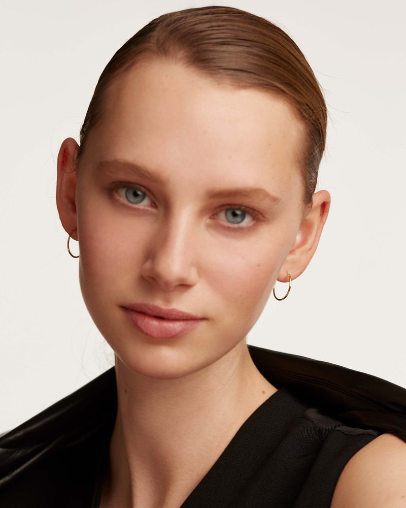 Boucles d'Oreilles Medium Gold - 
  
    Argent massif / Placage Or 18 Ct
  
