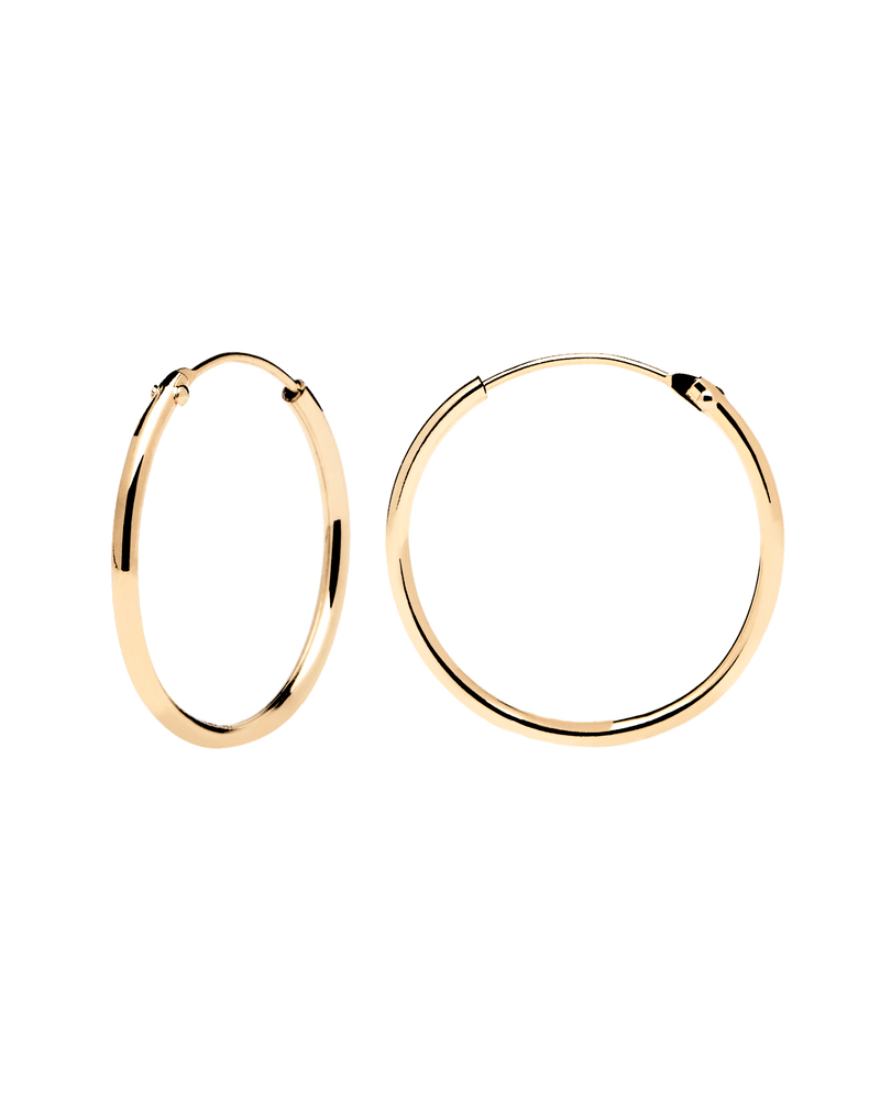 Boucles d'Oreilles Medium Gold - 
  
    Argent massif / Placage Or 18 Ct
  
