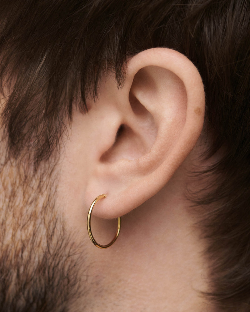 Boucles d'Oreilles Medium Gold - 
  
    Argent massif / Placage Or 18 Ct
  
