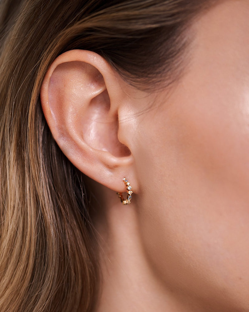 Ombré Earrings - 
  
    Sterling Silver / 18K Gold plating
  
