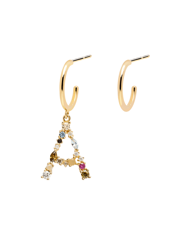 Letter A Earrings 2019 - 
  
    Sterling Silver / 18K Gold plating
  

