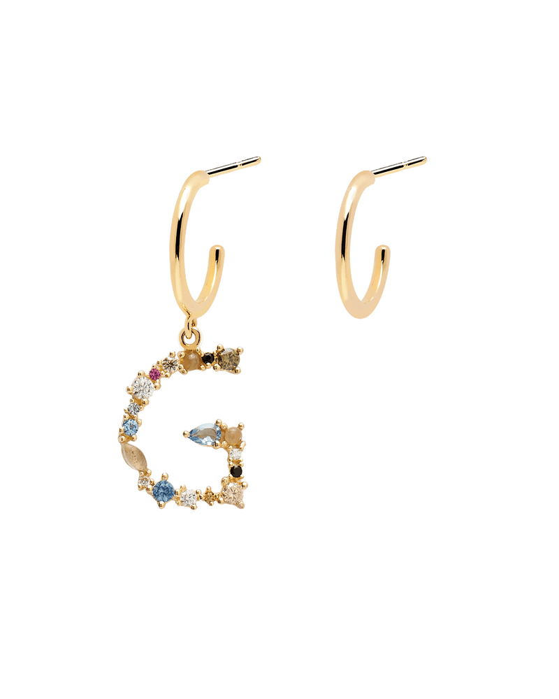 Letter G Earrings 2019 - 
  
    Sterling Silver / 18K Gold plating
  
