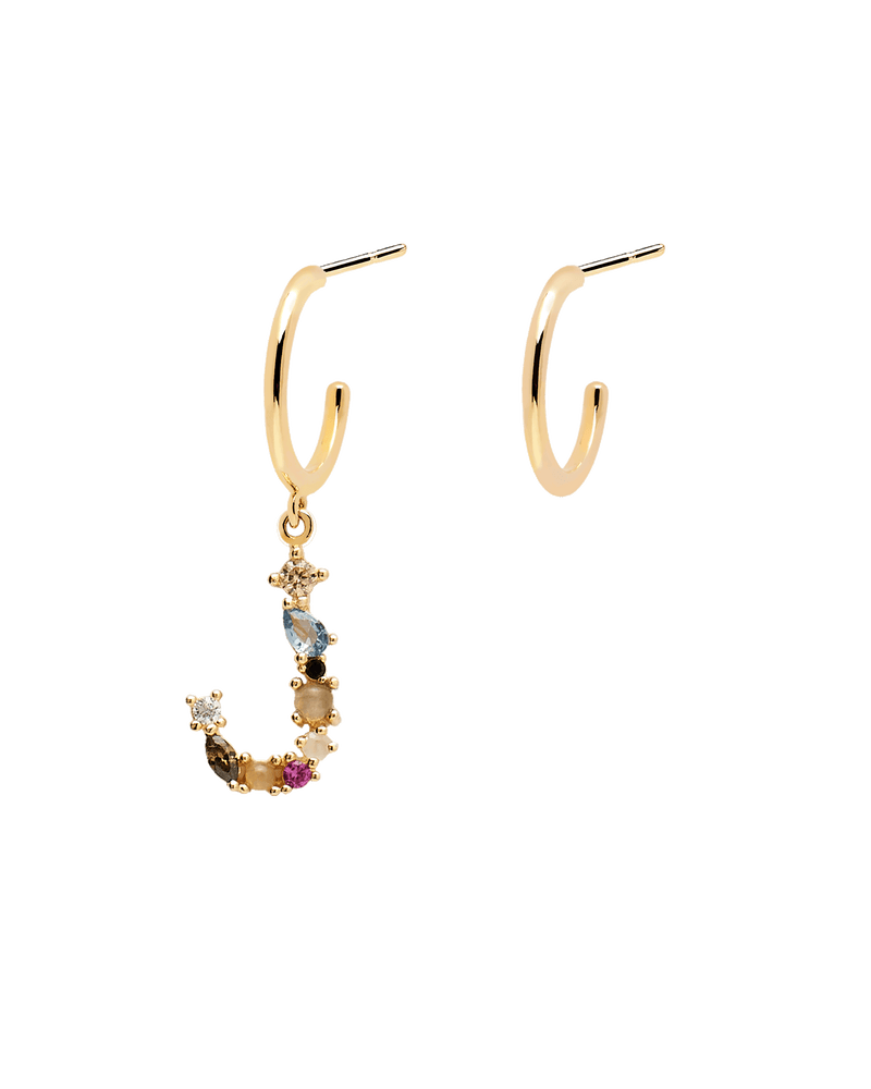 Letter J Earrings 2019 - 
  
    Sterling Silver / 18K Gold plating
  
