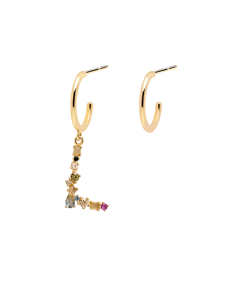 Letter L Earrings 2019 - 
  
    Sterling Silver / 18K Gold plating
  
