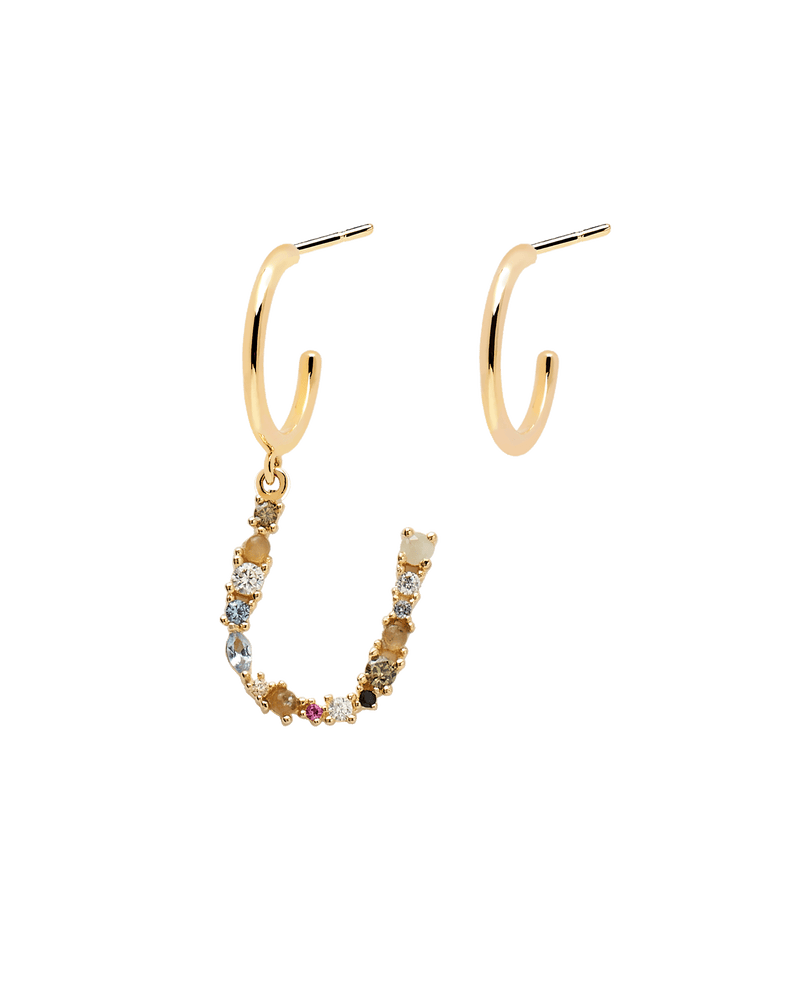 Letter U Earrings 2019 - 
  
    Sterling Silver / 18K Gold plating
  
