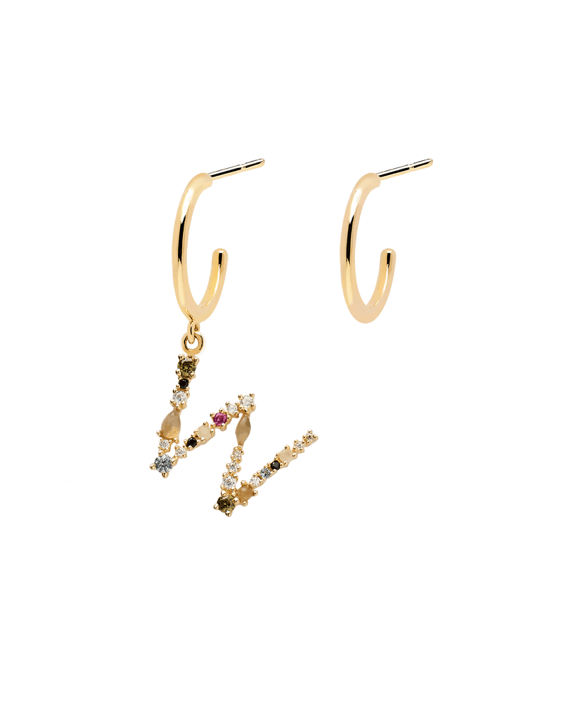 Letter W Earrings 2019 - 
  
    Sterling Silver / 18K Gold plating
  
