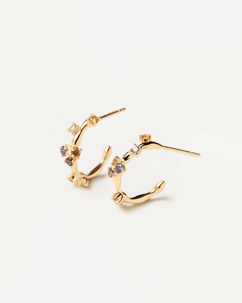 Five Earrings - 
  
    Sterling Silver / 18K Gold plating
  
