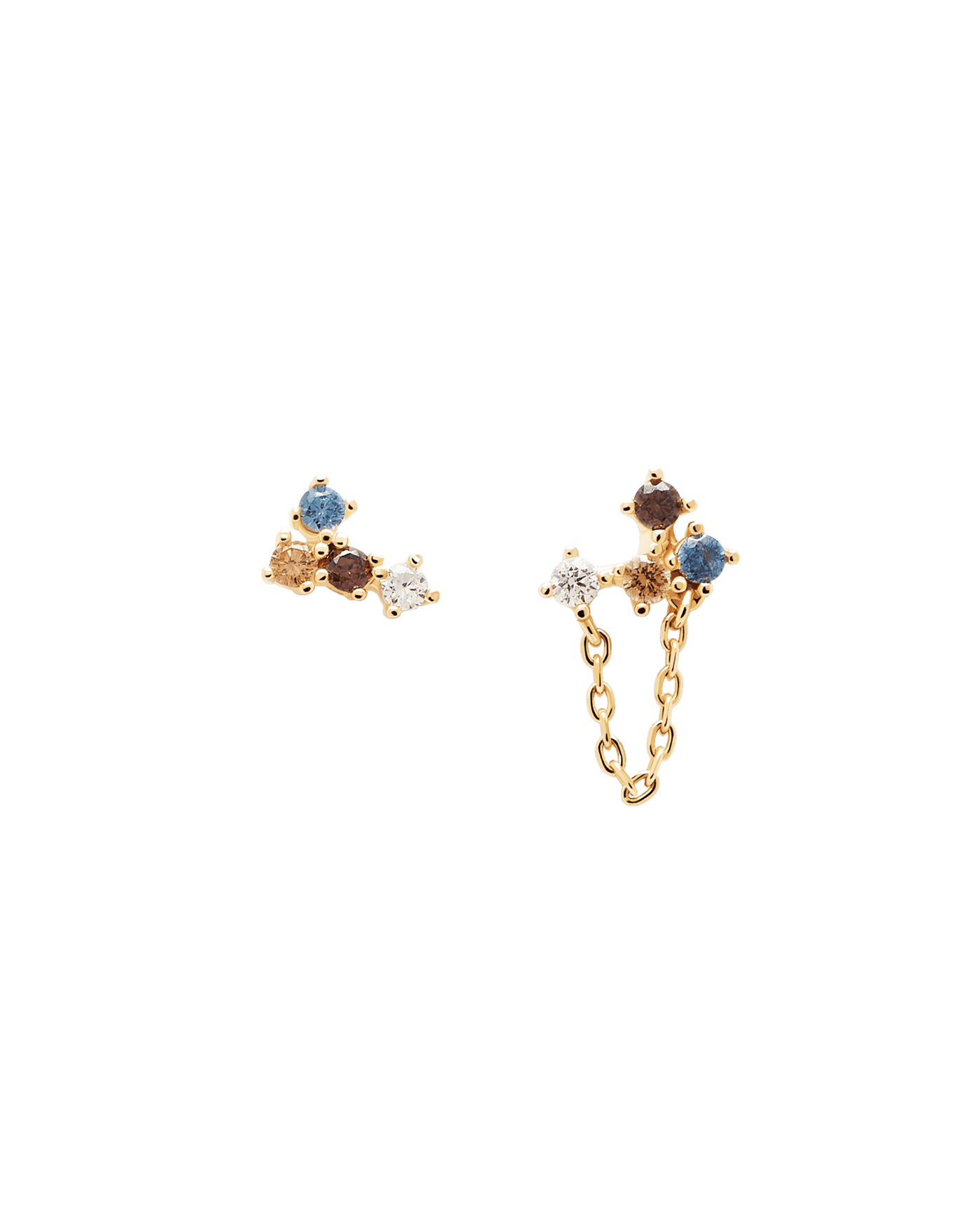 Pendientes Fox - 
  
    Plata de Ley / Baño de Oro 18K
  
