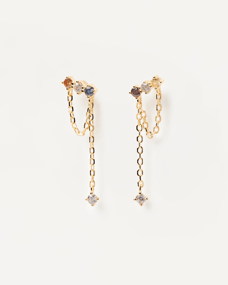 Pendientes Mana - 
  
    Plata de Ley / Baño de Oro 18K
  
