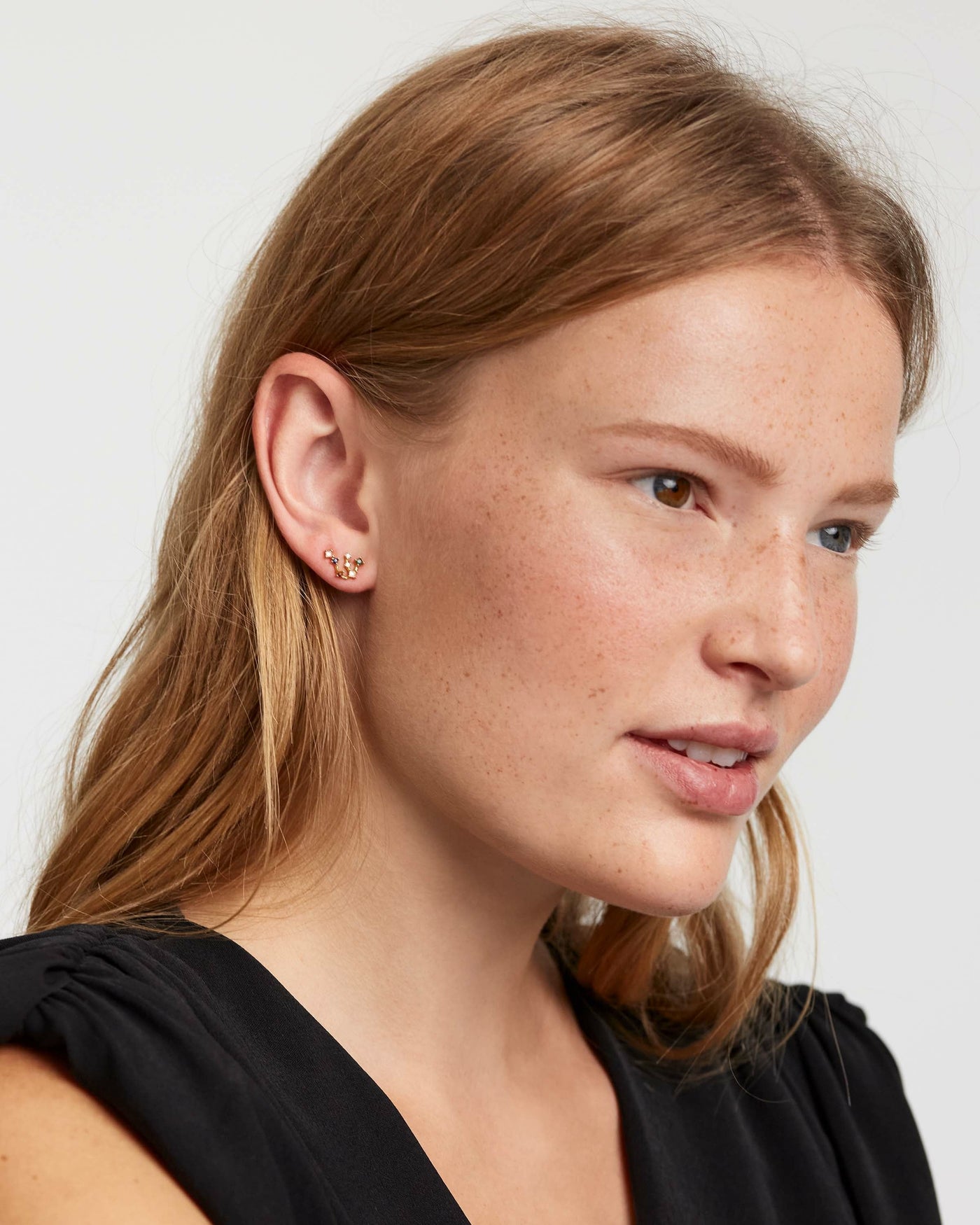 Boucles d’oreilles Verseau 
  
    Argent massif / Placage Or 18 Ct
  
