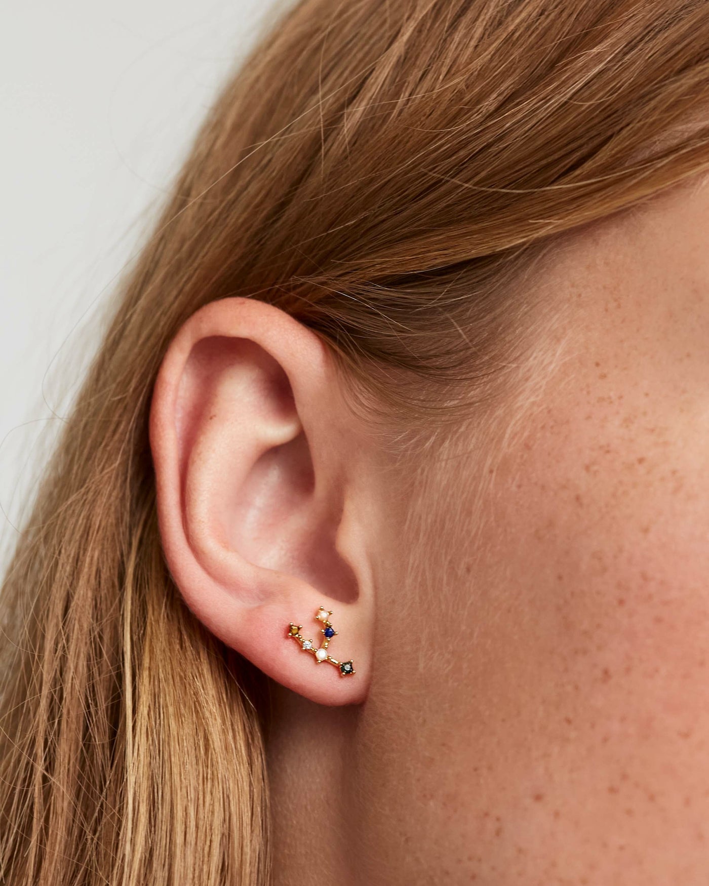 Taurus Earrings 
  
    Sterling Silver / 18K Gold plating
  
