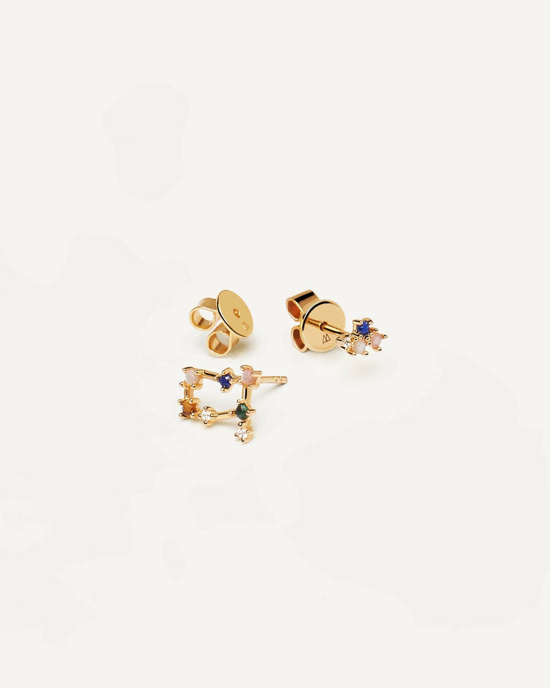 Ohrringe Zwillinge - 
  
    Sterling Silber / 18K Goldplattierung
  
