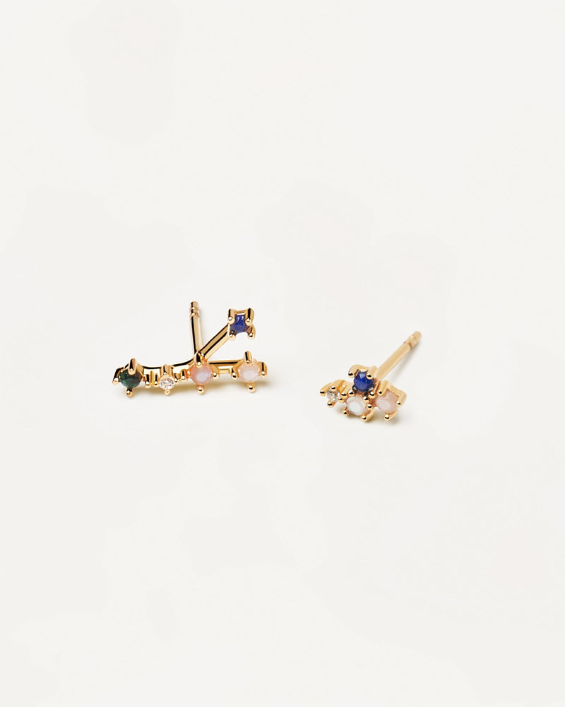 Boucles d’oreilles Cancer - 
  
    Argent massif / Placage Or 18 Ct
  
