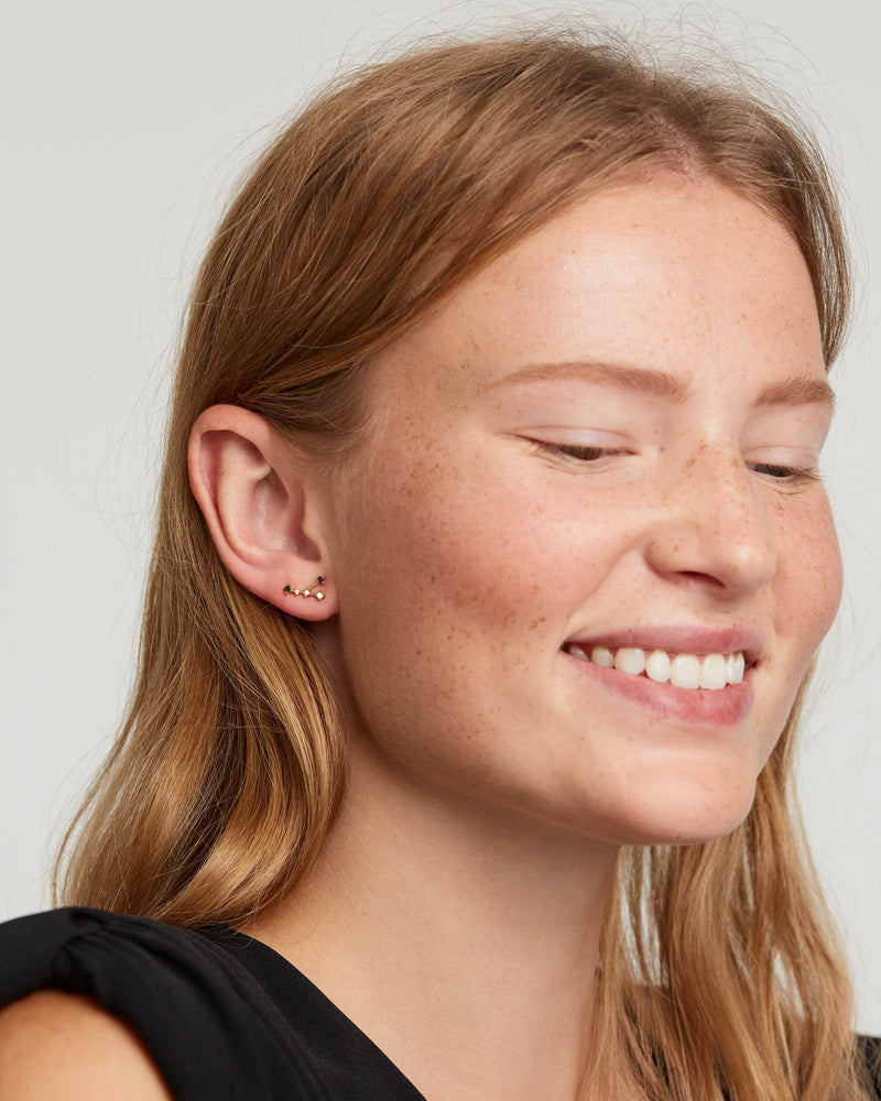 Boucles d’oreilles Cancer - 
  
    Argent massif / Placage Or 18 Ct
  
