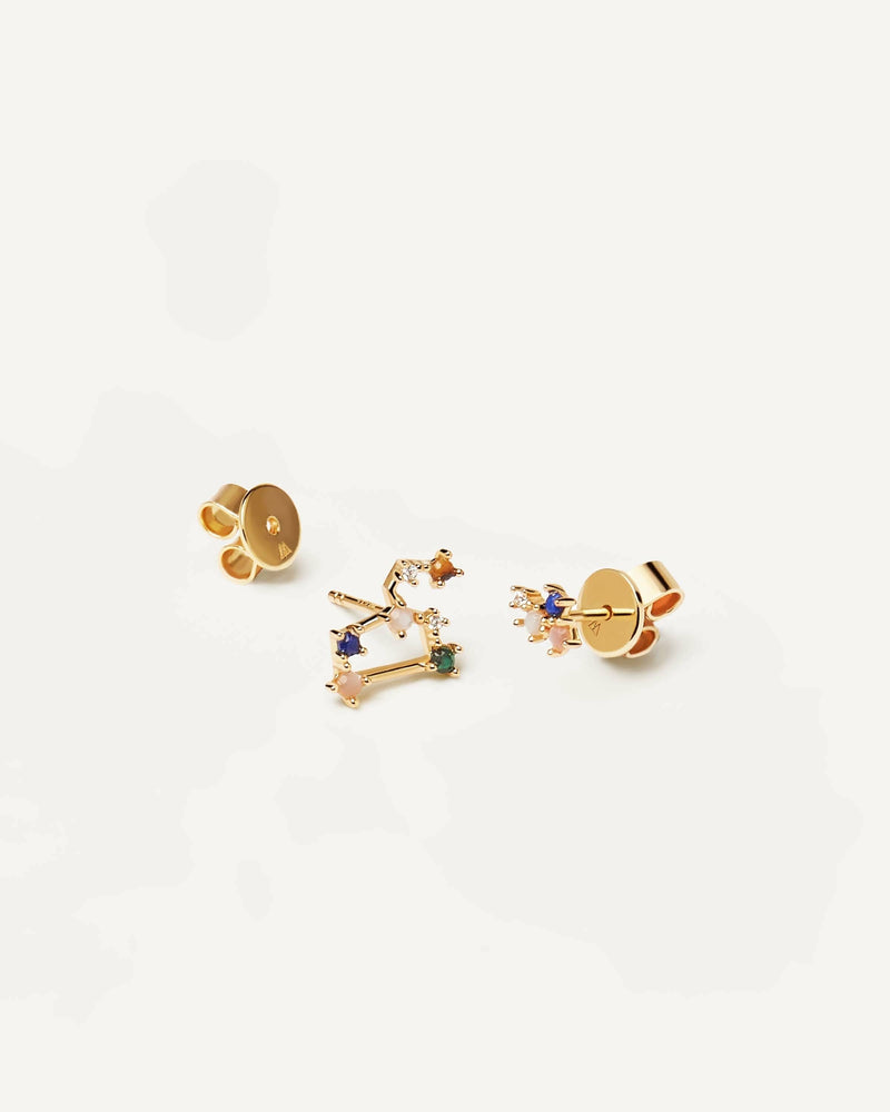 Pendientes Leo - 
  
    Plata de Ley / Baño de Oro 18K
  
