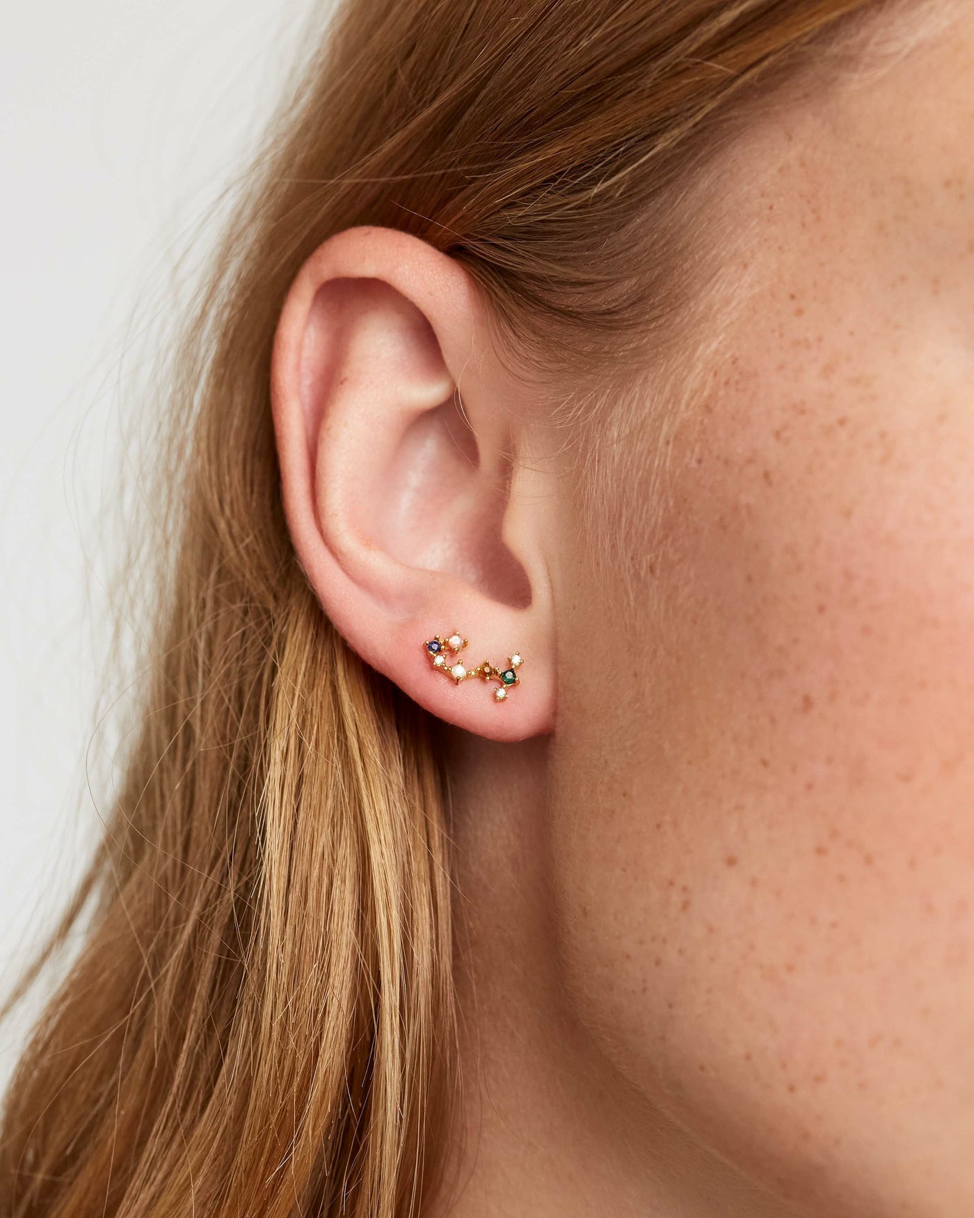 Boucles d’oreilles Scorpion 
  
    Argent massif / Placage Or 18 Ct
  
