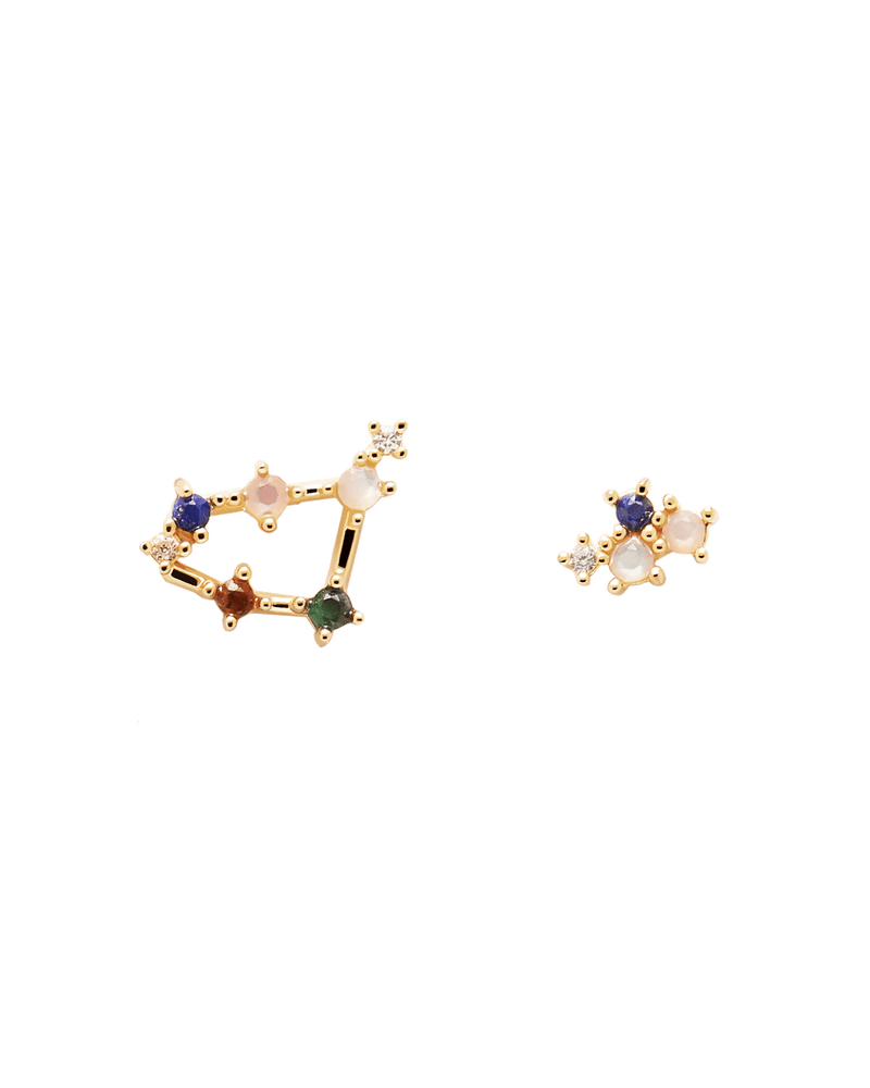 Capricorn Earrings - 
  
    Sterling Silver / 18K Gold plating
  
