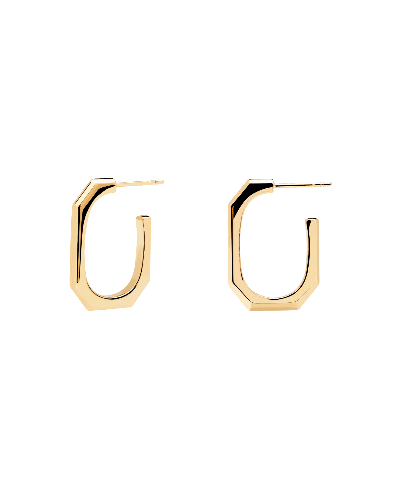 Boucles d'oreilles Signature Link - 
  
    Laiton / Placage Or 18 Ct
  
