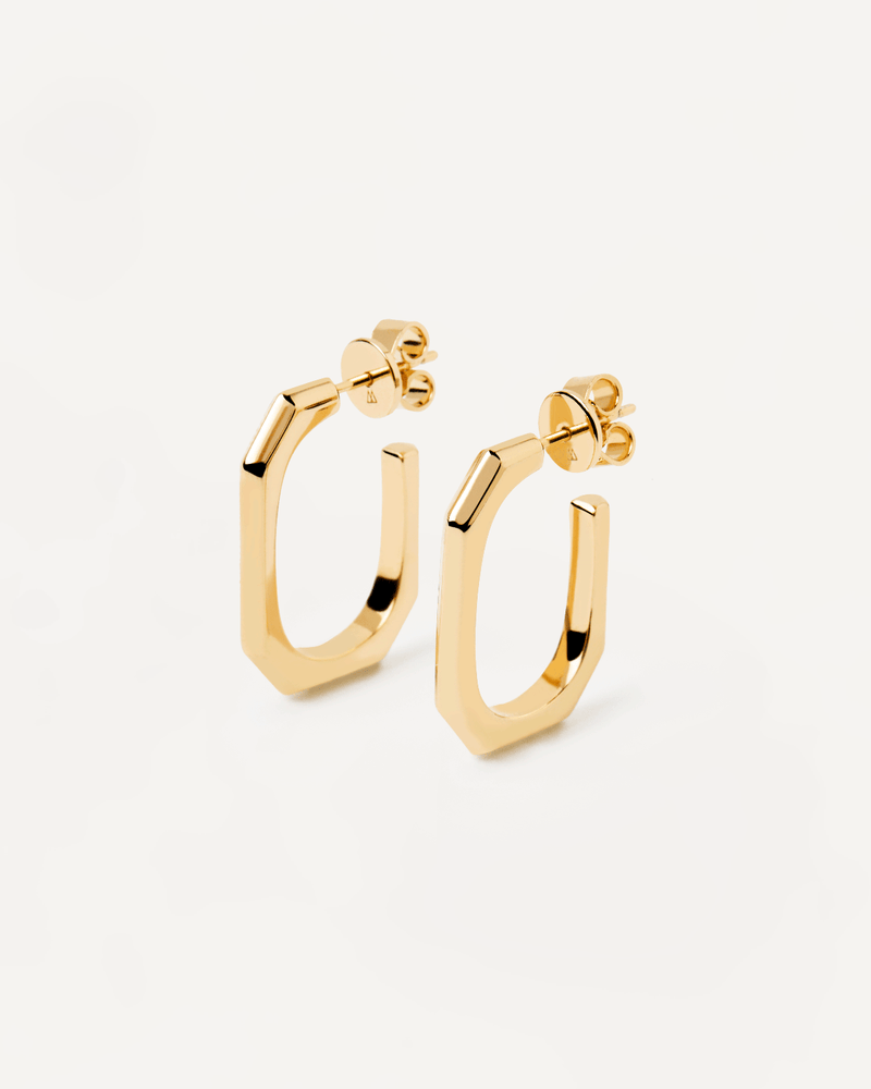 Signature Link Earrings - 
  
    Brass / 18K Gold plating
  
