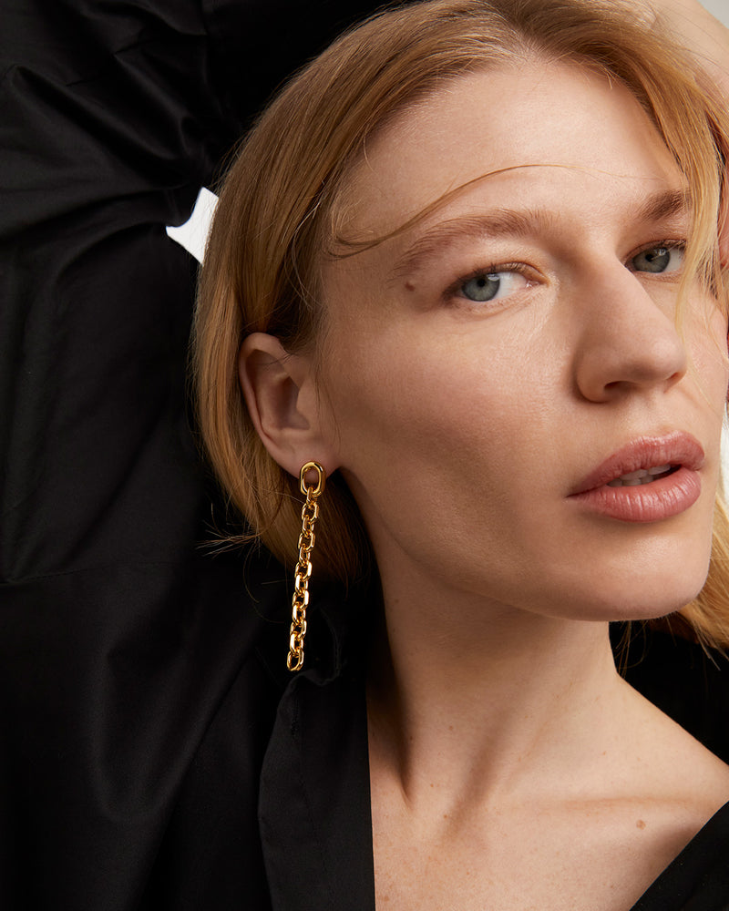 Boucles D'Oreilles Vesta - 
  
    Laiton / Placage Or 18 Ct
  
