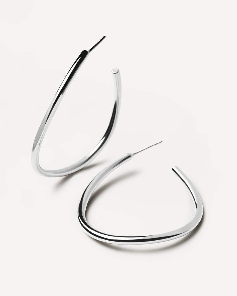 Yoko Silver Earrings - 
  
    Brass / Rhodium silver plating
  
