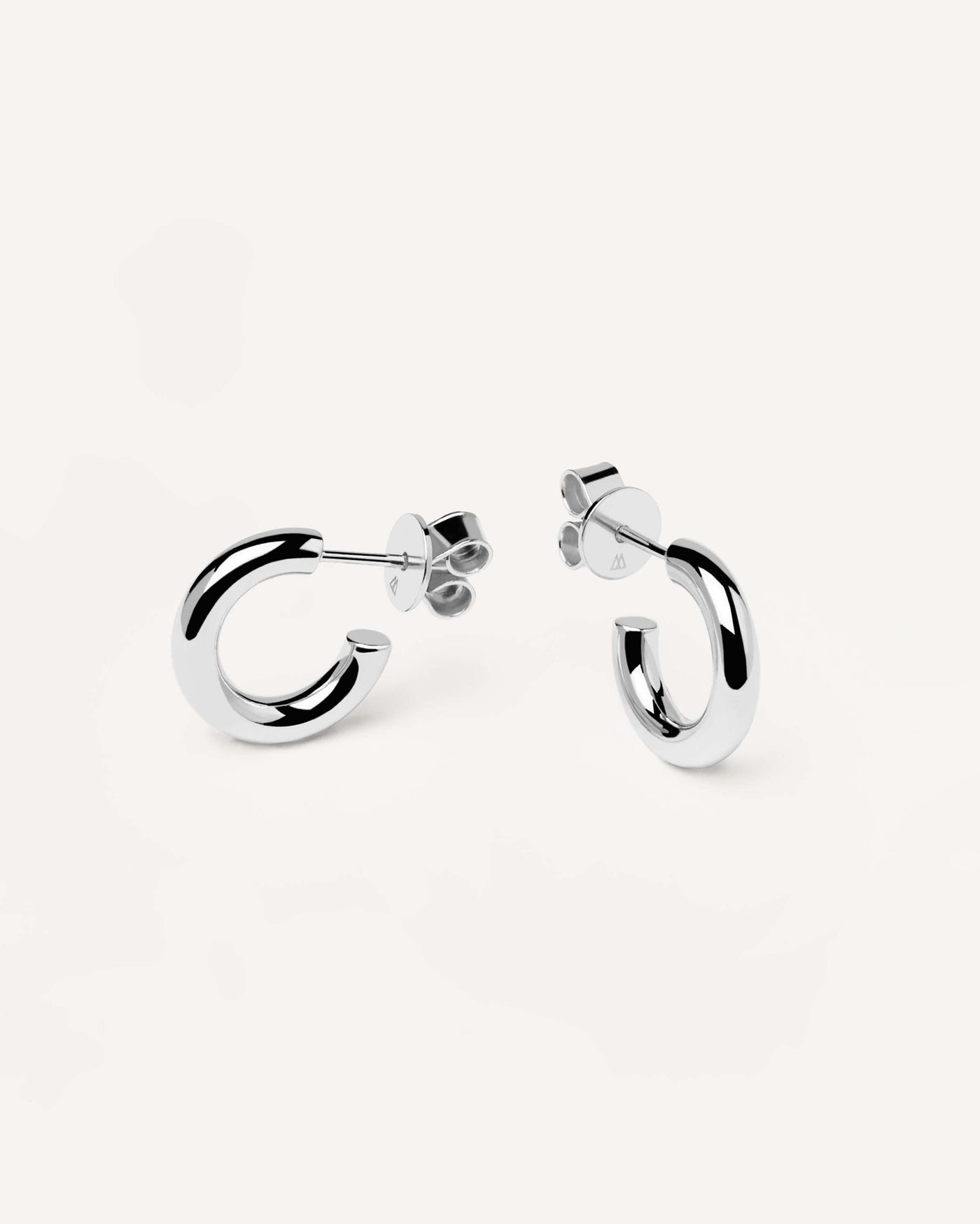 2023 Selection | Mini Cloud Silver Earrings. Huggie c-hoop earrings in 925 sterling silver  with a butterfly push-back. Get the latest arrival from PDPAOLA. Place your order safely and get this Best Seller. Free Shipping.