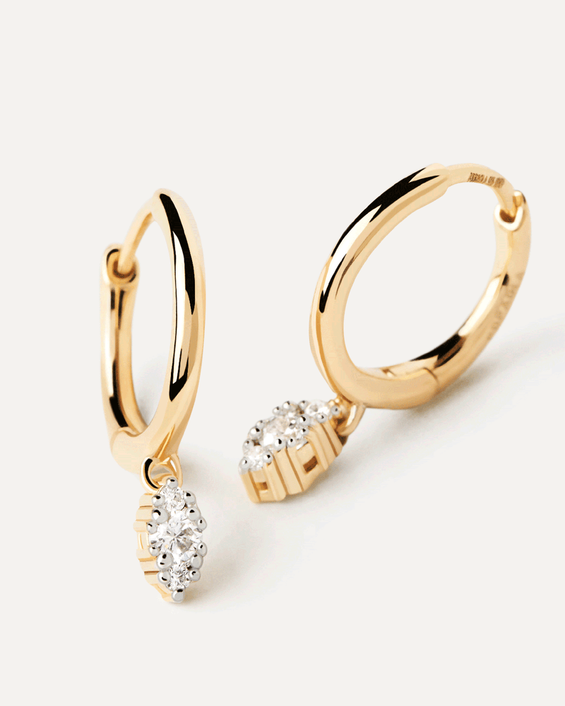Orecchini A Cerchio In Diamanti E Oro Emi - 
  
    Oro 18K
  
