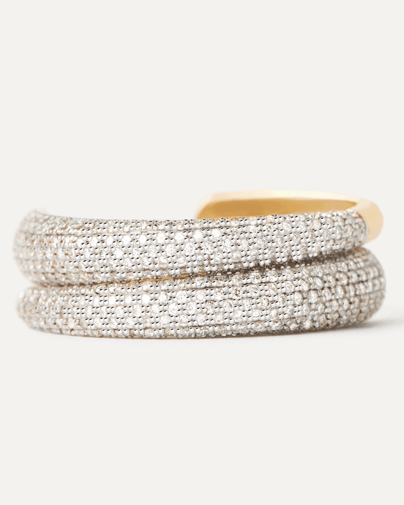 Diamonds and Gold Soho Hoops - 
  
    18K Gold
  
