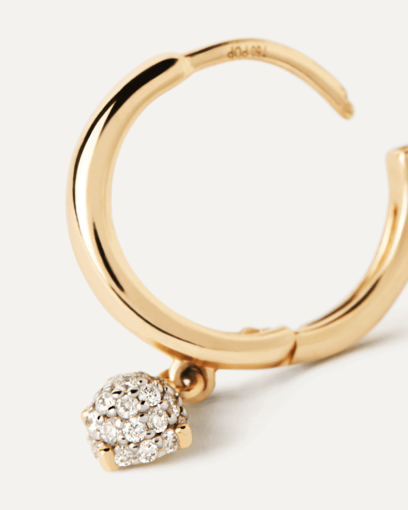 Créoles en or et diamants Dona - 
  
    Or 18 carats
  
