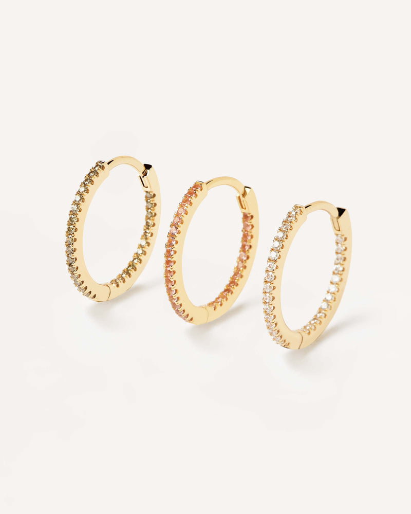 Douce Medium Earrings Set - 
  
    Sterling Silver / 18K Gold plating
  
