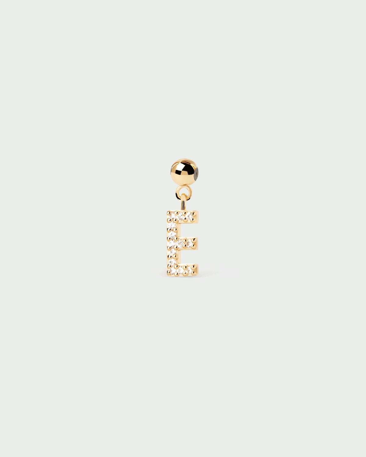 Charm Lettera E 
  
    Argento sterling / Placcatura in Oro 18K
  
