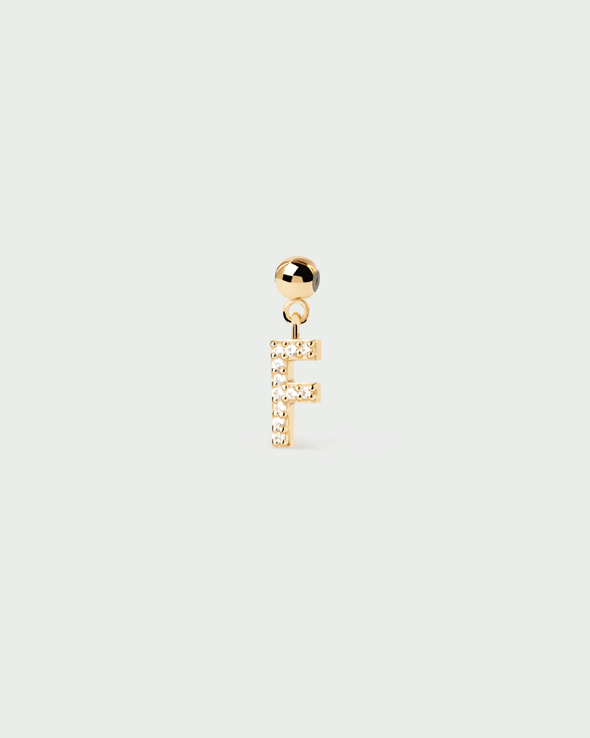 Charm Lettera F 
  
    Argento sterling / Placcatura in Oro 18K
  

