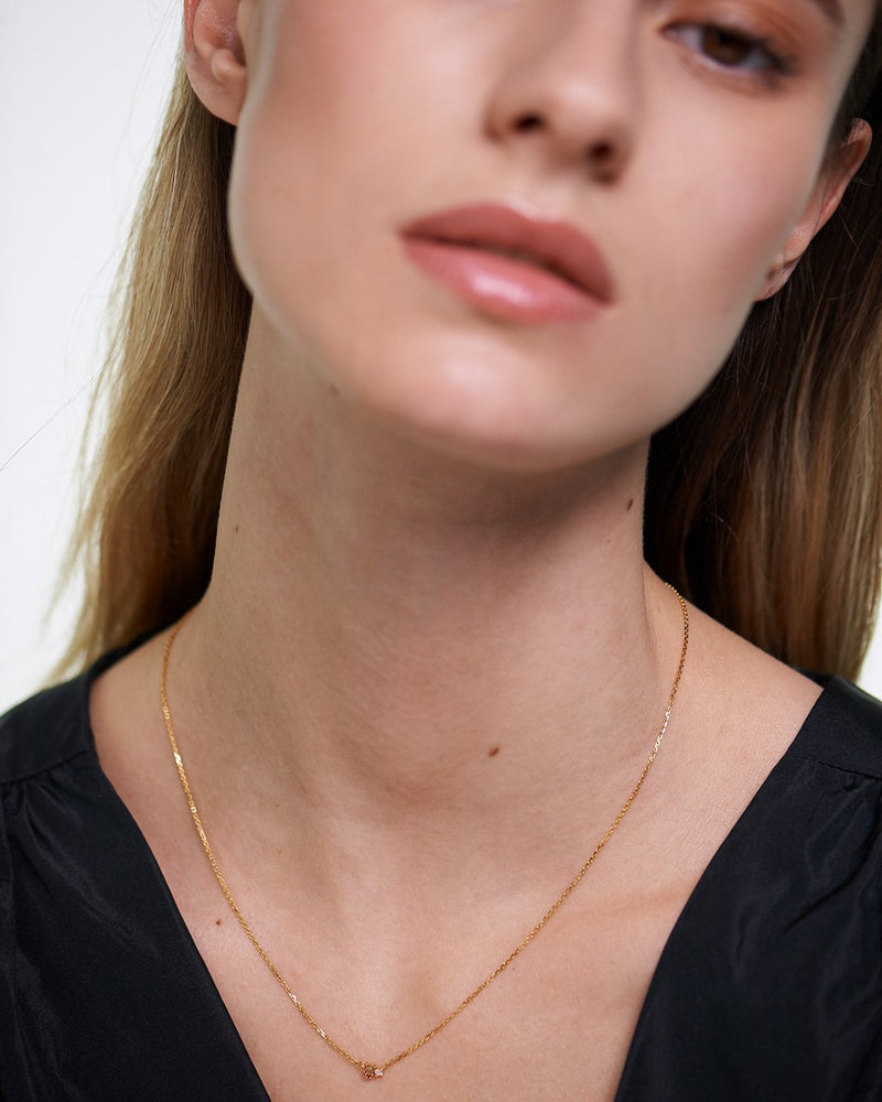 Collar Rosé Blush - 
  
    Plata de Ley / Baño de Oro 18K
  
