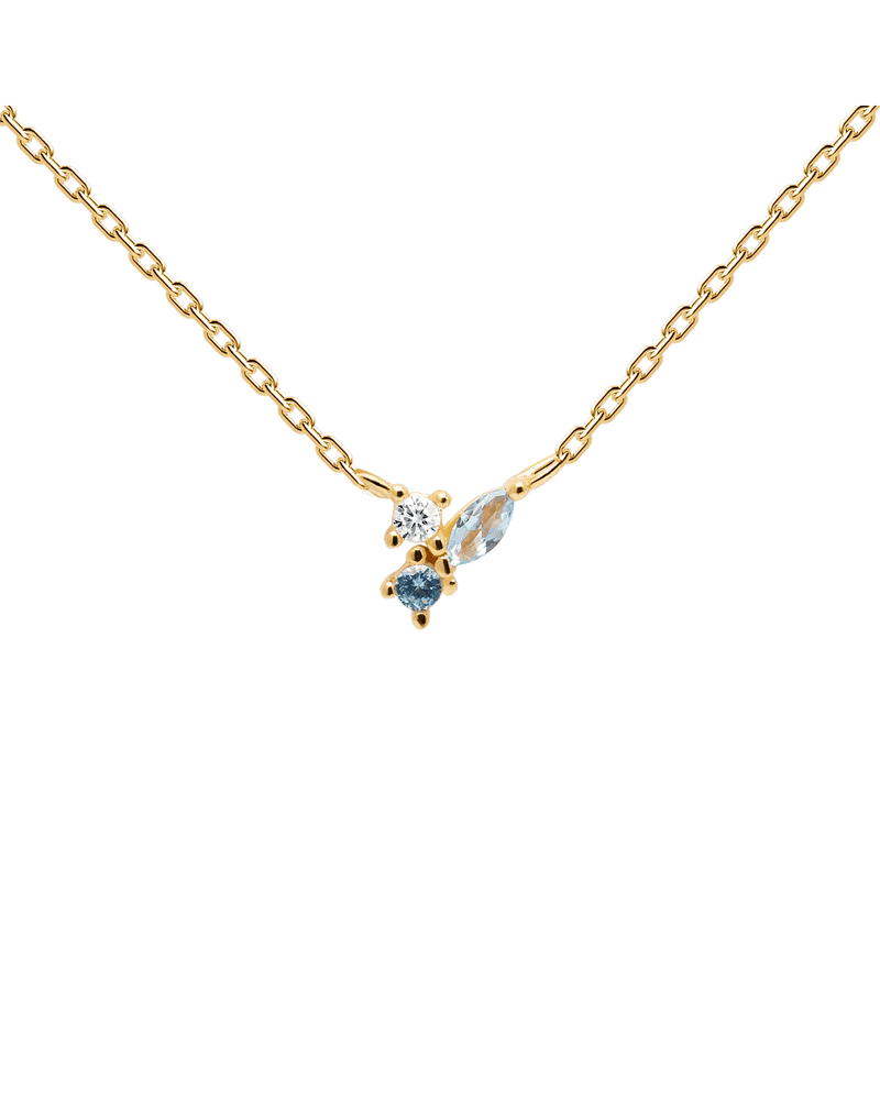 Midnight Blue Necklace - 
  
    Sterling Silver / 18K Gold plating
  
