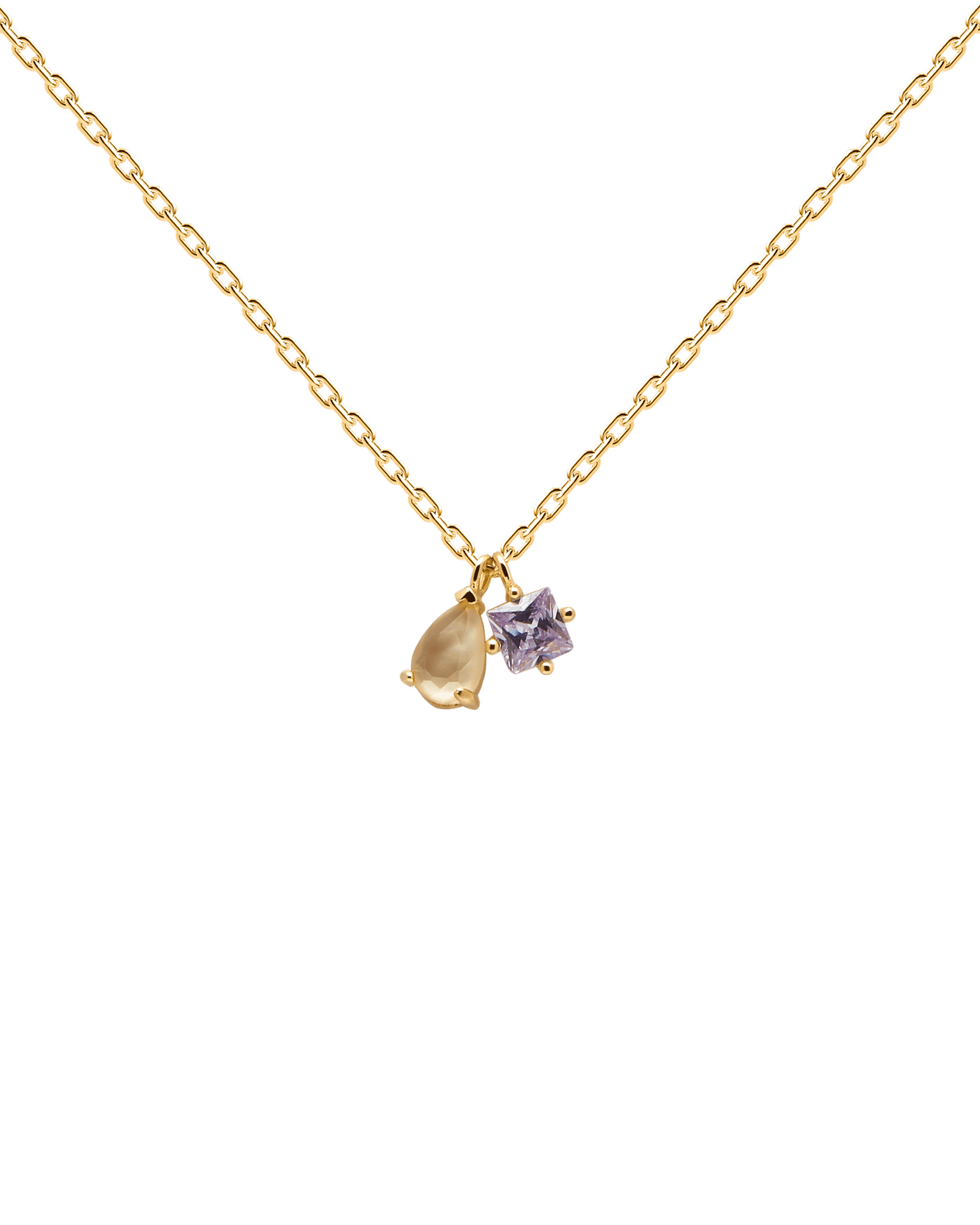 Crystal and zirconia Mother of pearl necklaces