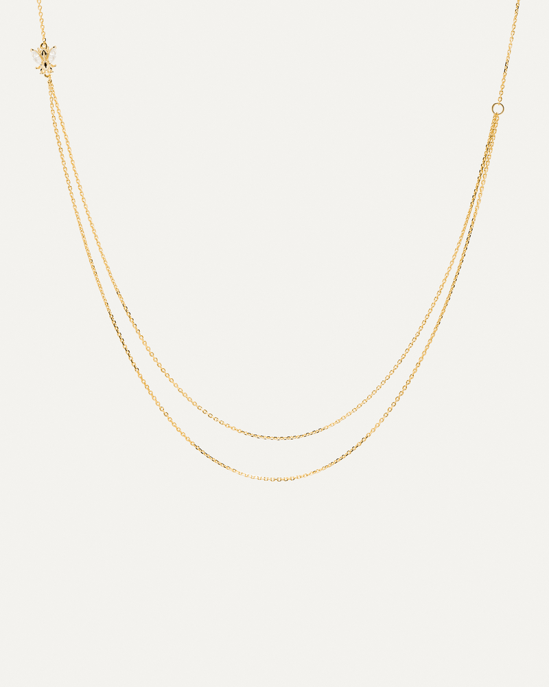 Breeze Halskette - 
  
    Sterling Silber / 18K Goldplattierung
  
