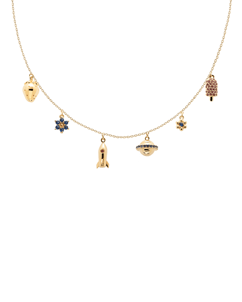 Collier Les Petites - 
  
    Argent massif / Placage Or 18 Ct
  
