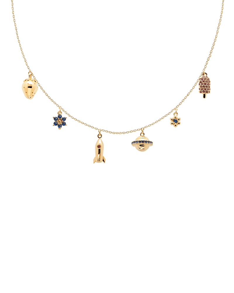 Collana Les Petites - 
  
    Argento sterling / Placcatura in Oro 18K
  
