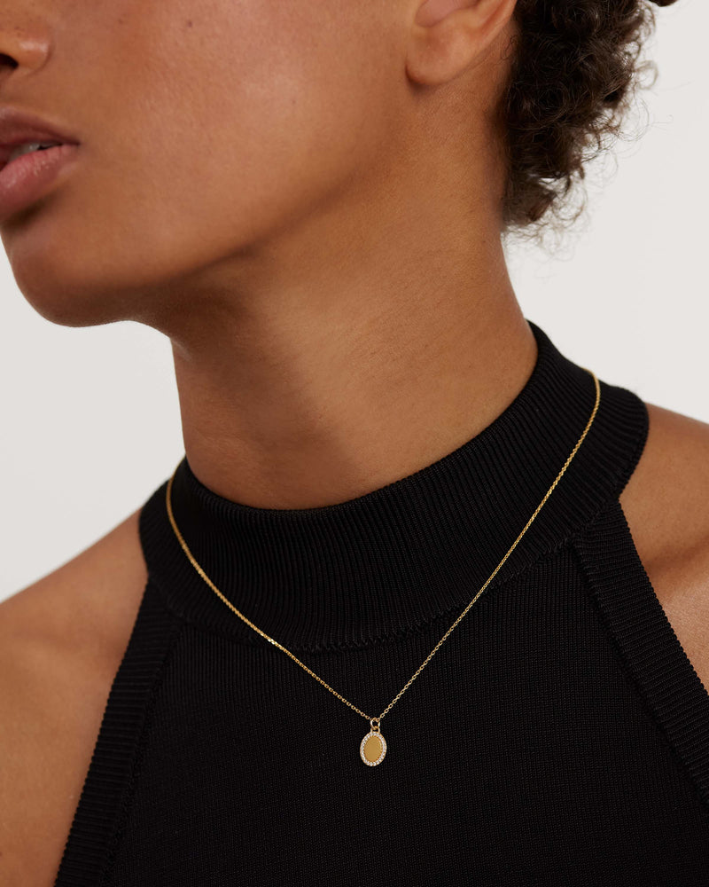 Mademoiselle Necklace - 
  
    Argento sterling / Placcatura in Oro 18K
  
