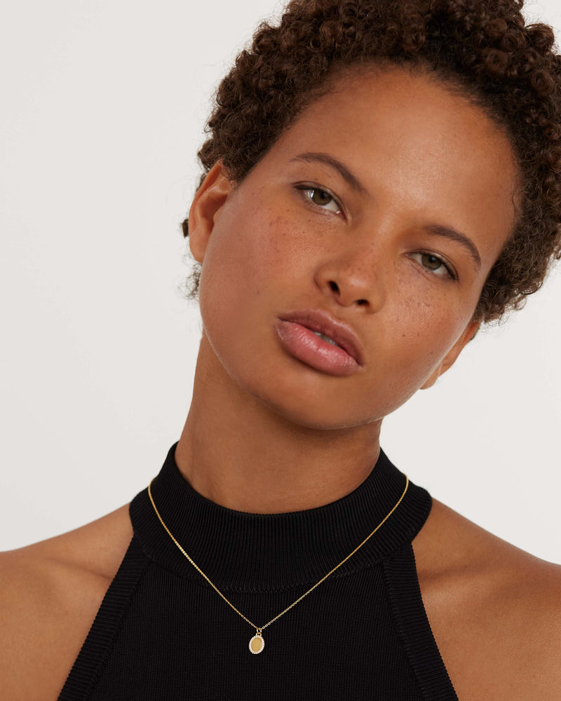 Mademoiselle Necklace - 
  
    Argento sterling / Placcatura in Oro 18K
  
