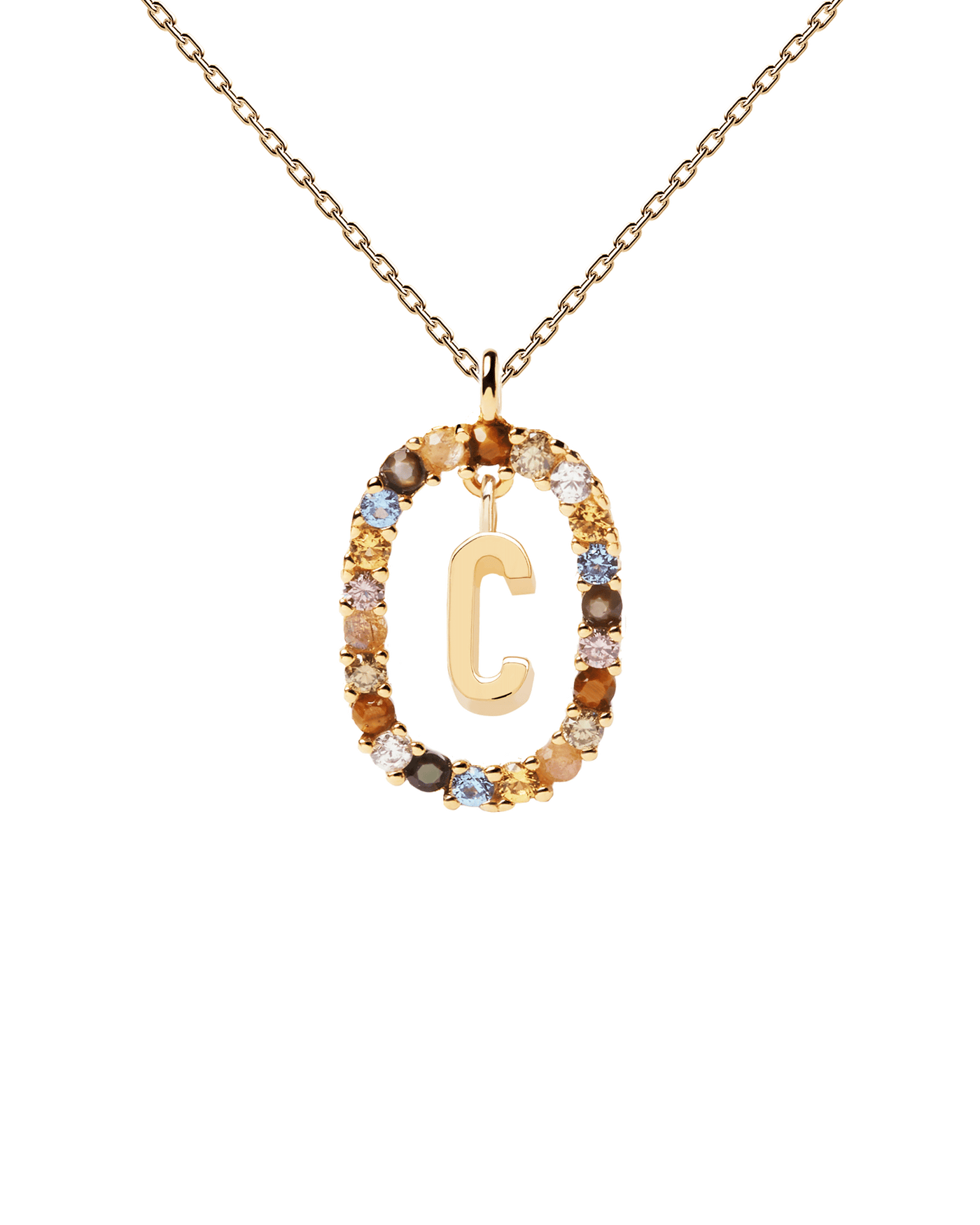 Letter C Necklace - 
  
    Sterling Silver / 18K Gold plating
  
