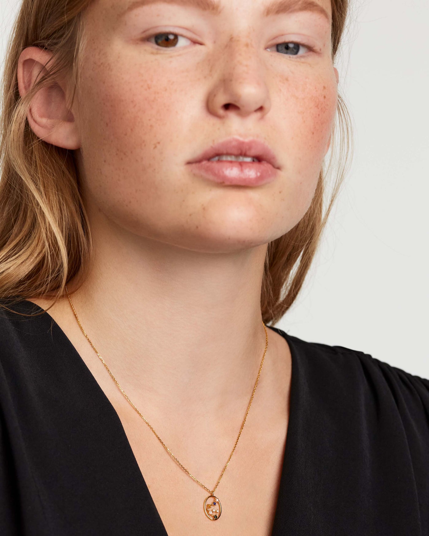 Collana Acquario 
  
    Argento sterling / Placcatura in Oro 18K
  
