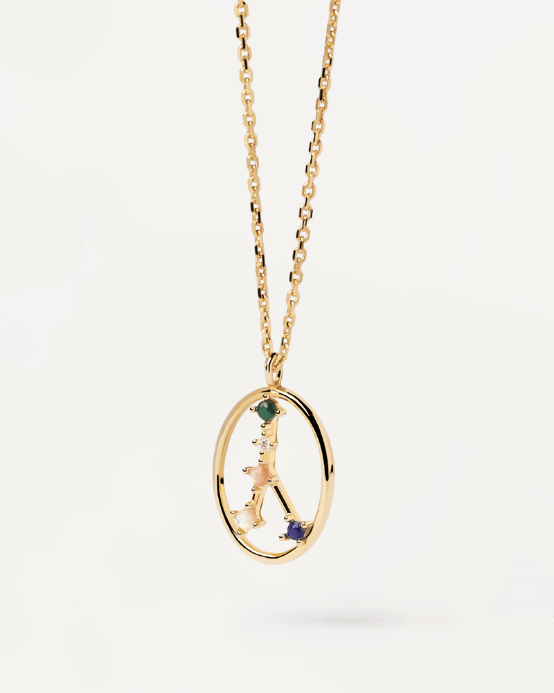 Collier Cancer - 
  
    Argent massif / Placage Or 18 Ct
  
